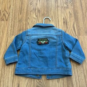 Guns N Roses Jean Jacket upcycled 12 months 12M